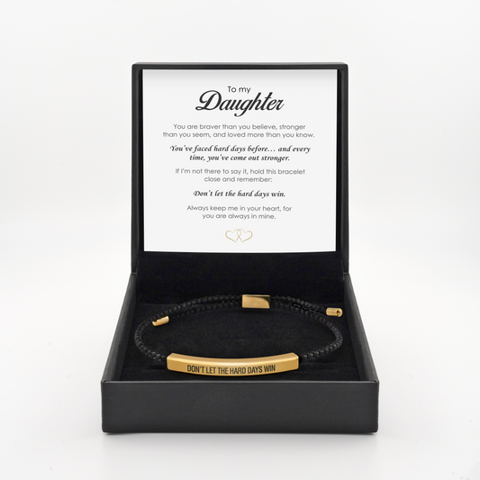 Don't Let The Hard Days Win - Daughter's Empowerment Bracelet