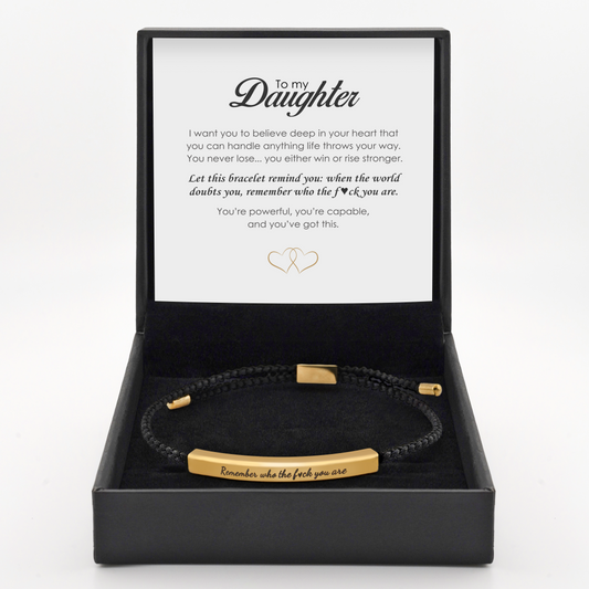 "Remember Who The F*ck You Are" - Daughter's Empowerment Bracelet