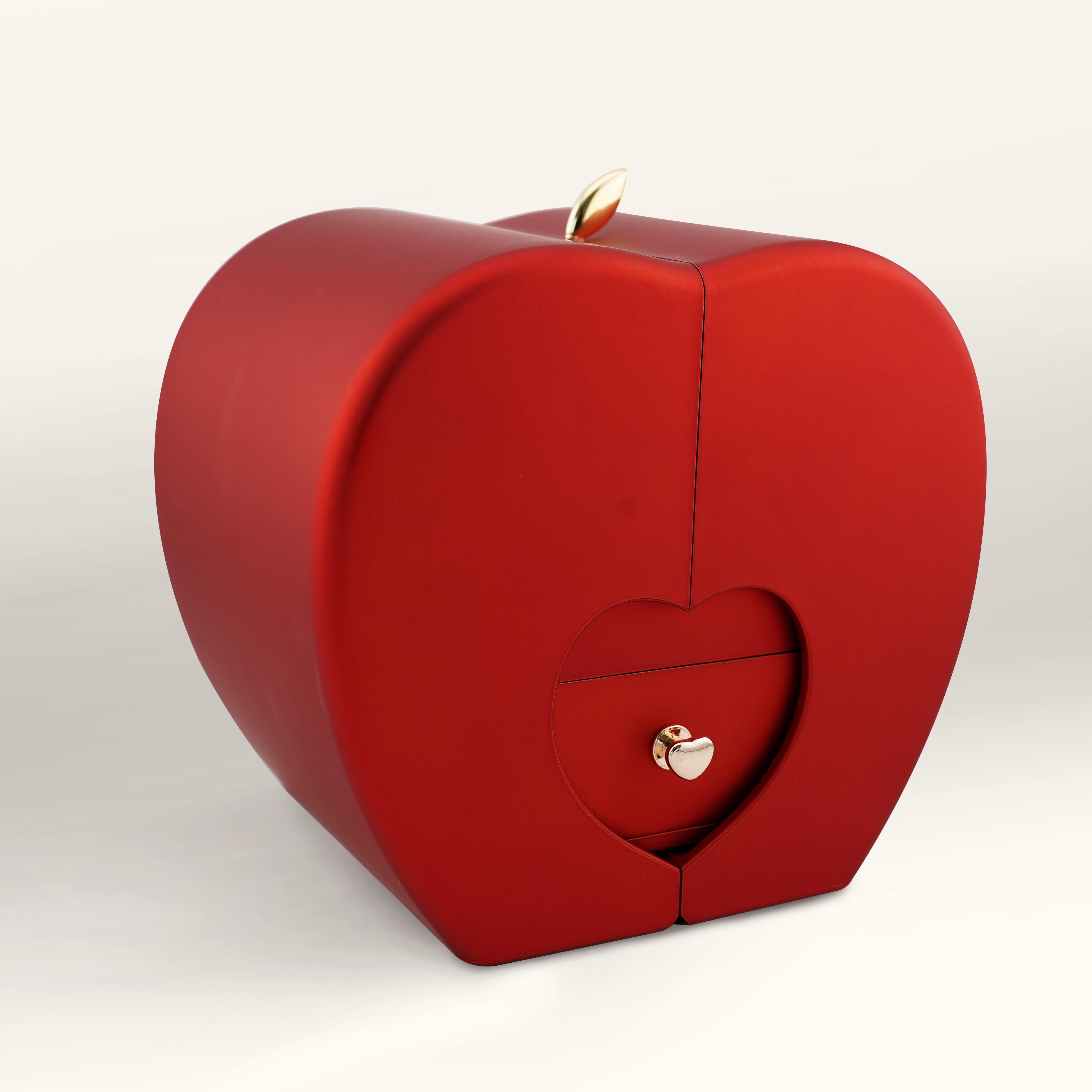 Collar trébol de 4 hojas suerte y caja con rosa eterna