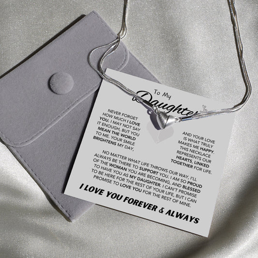 "Forever Linked" Magnetic Heart Necklace Gift Set