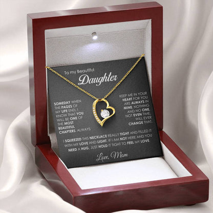 "To My Daughter" - Mom's Forever Love Necklace Gift Set