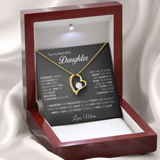 "To My Daughter" – Forever Love Heart Necklace