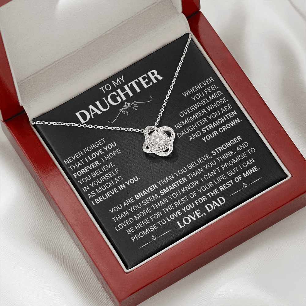 Always With You – Daughter Love Knot Necklace