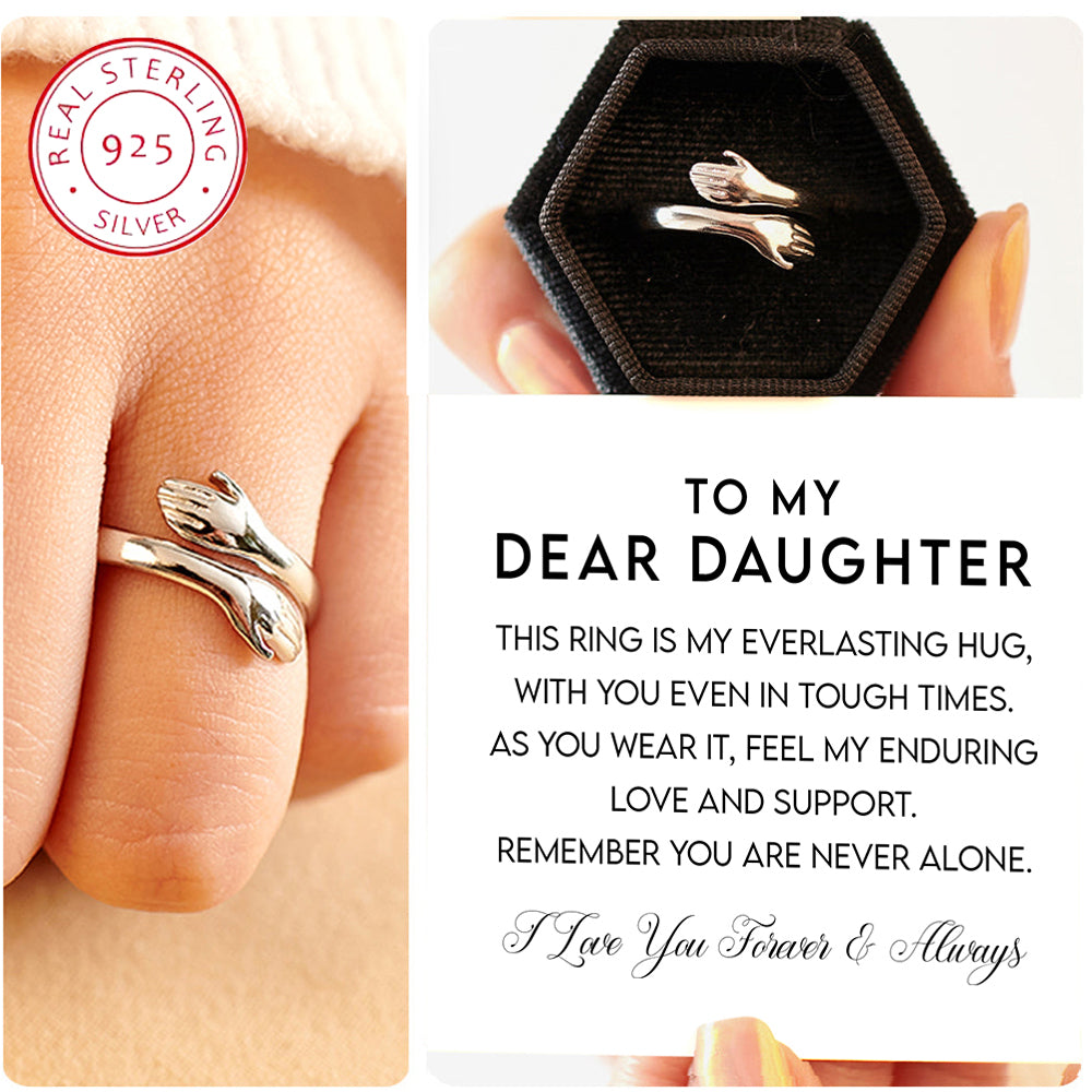 To My Daughter - Wearable Hug Ring Set (S925)