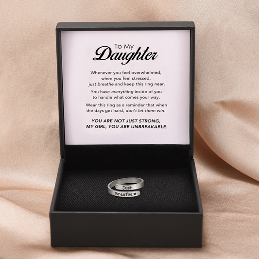 "Just Breathe" - Daughter's Support Ring