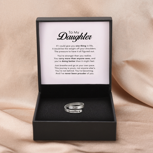"Just Breathe" - Daughter's Support Ring