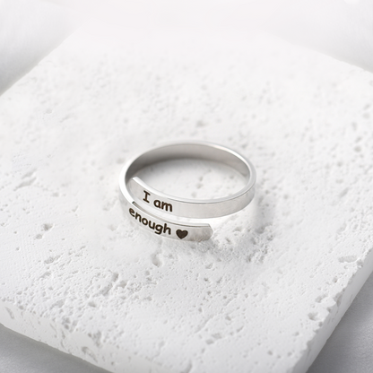 "I Am Enough" - Daily Affirmation Ring For Daughter