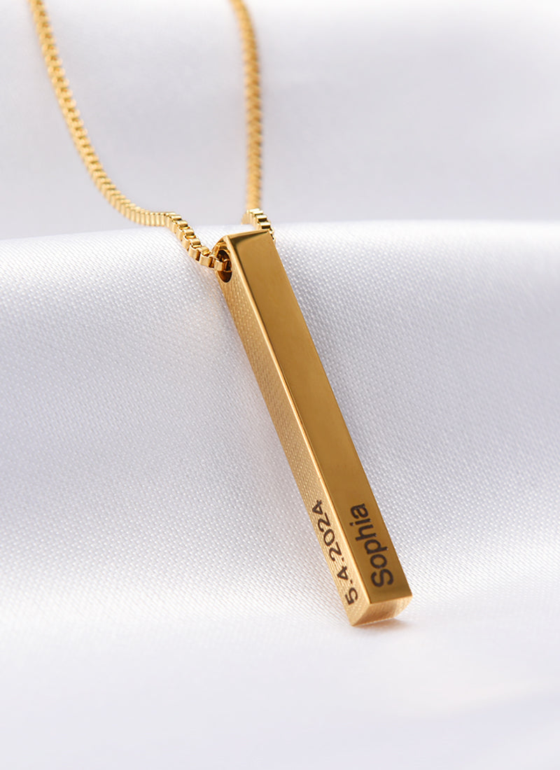 Daughter's Graduation Bar Necklace Gift Set