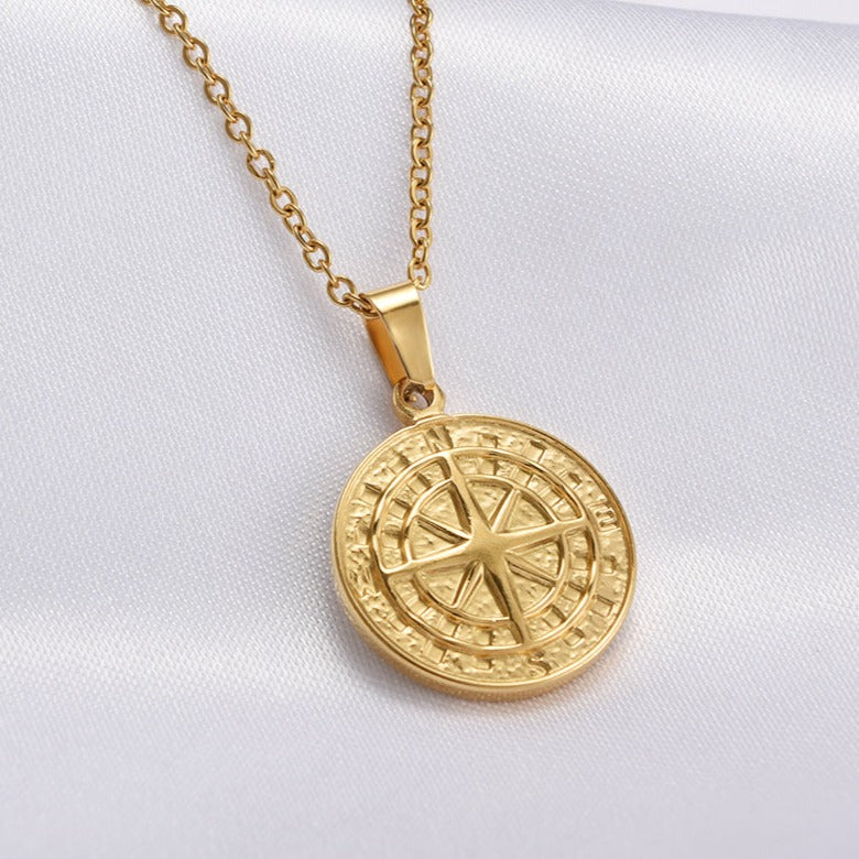 For My Son - Personalized Compass Necklace Gift Set