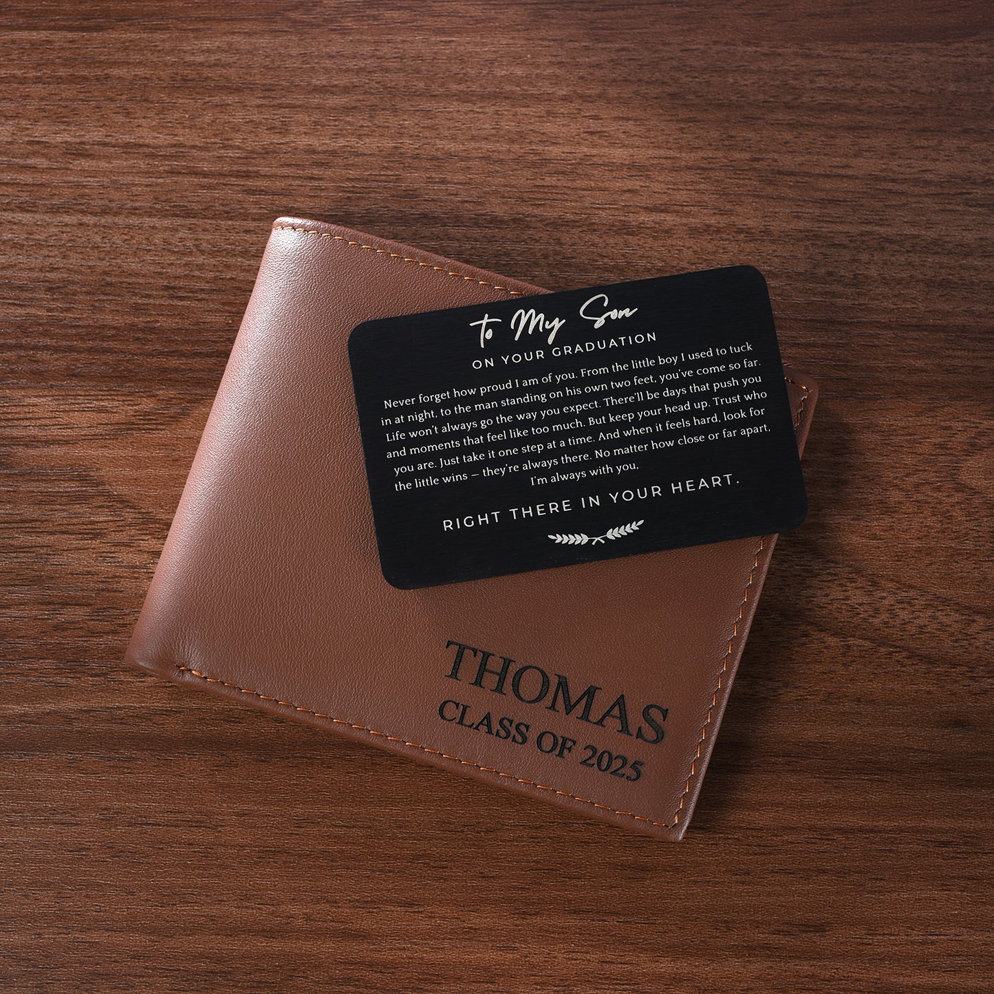 Always With You – Personalized Graduation Wallet and Card