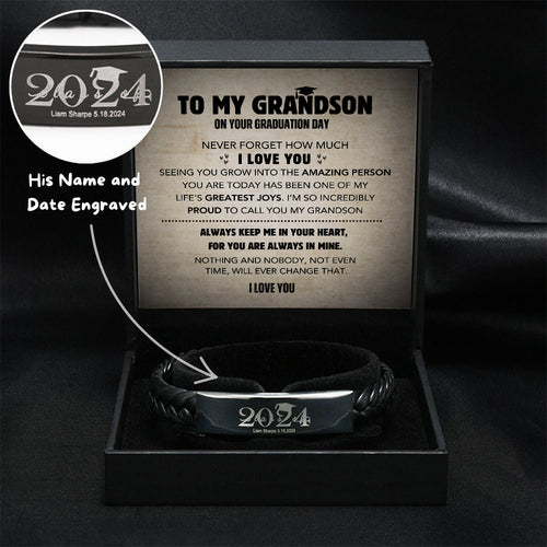 Grandson's Personalized Graduation Milestone Keepsake Gift Set