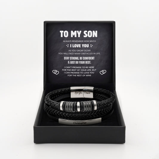 Son's Pride & Love Triple Stack Bracelet