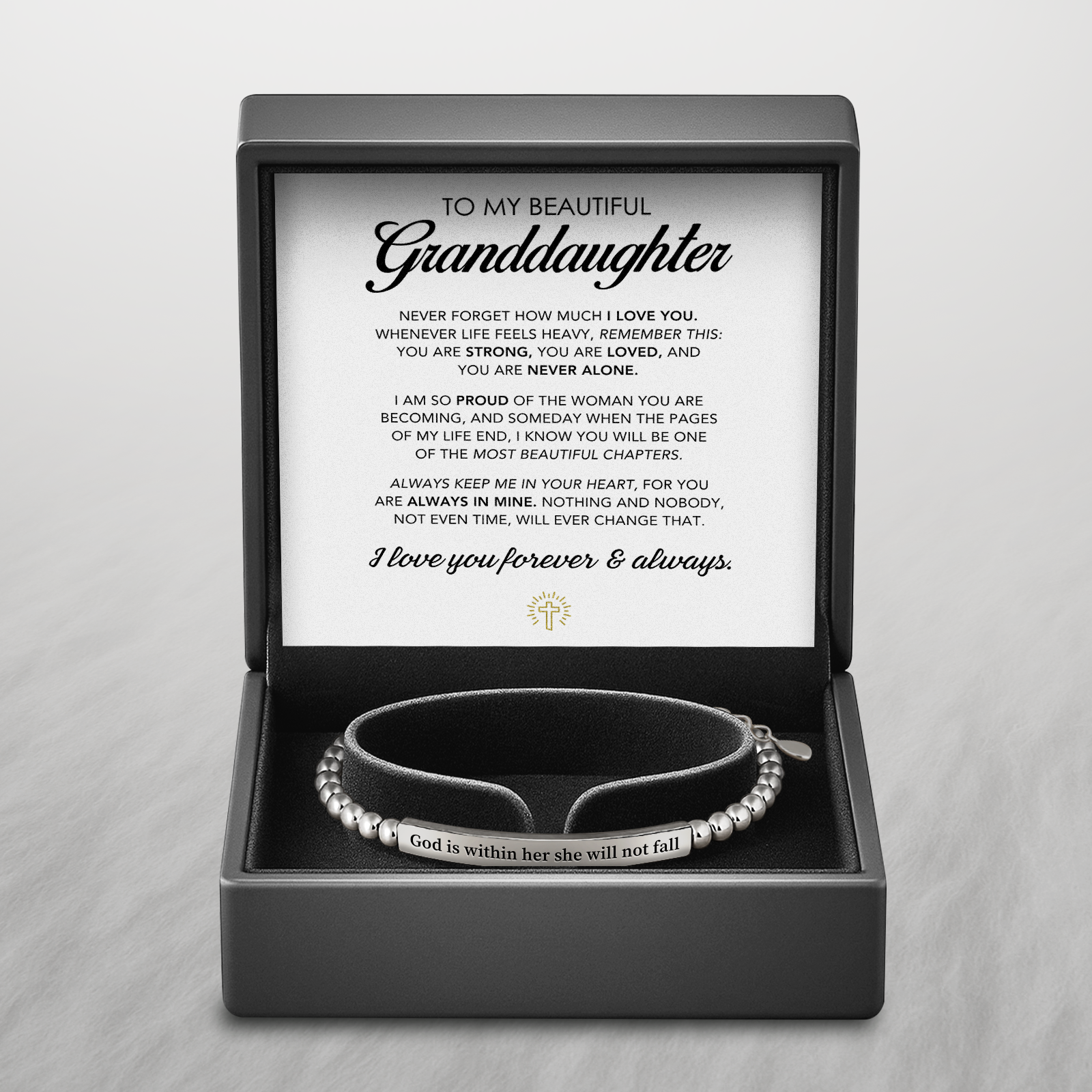 Personalized Faith Bracelet for Granddaughter