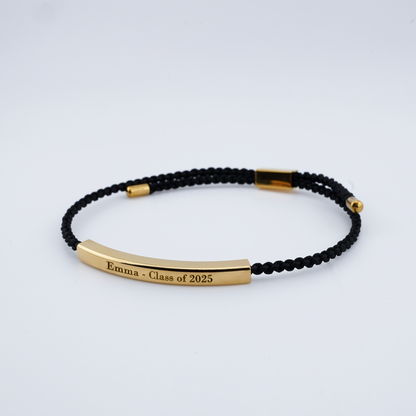 To My Daughter - Personalized Graduation Keepsake Bracelet