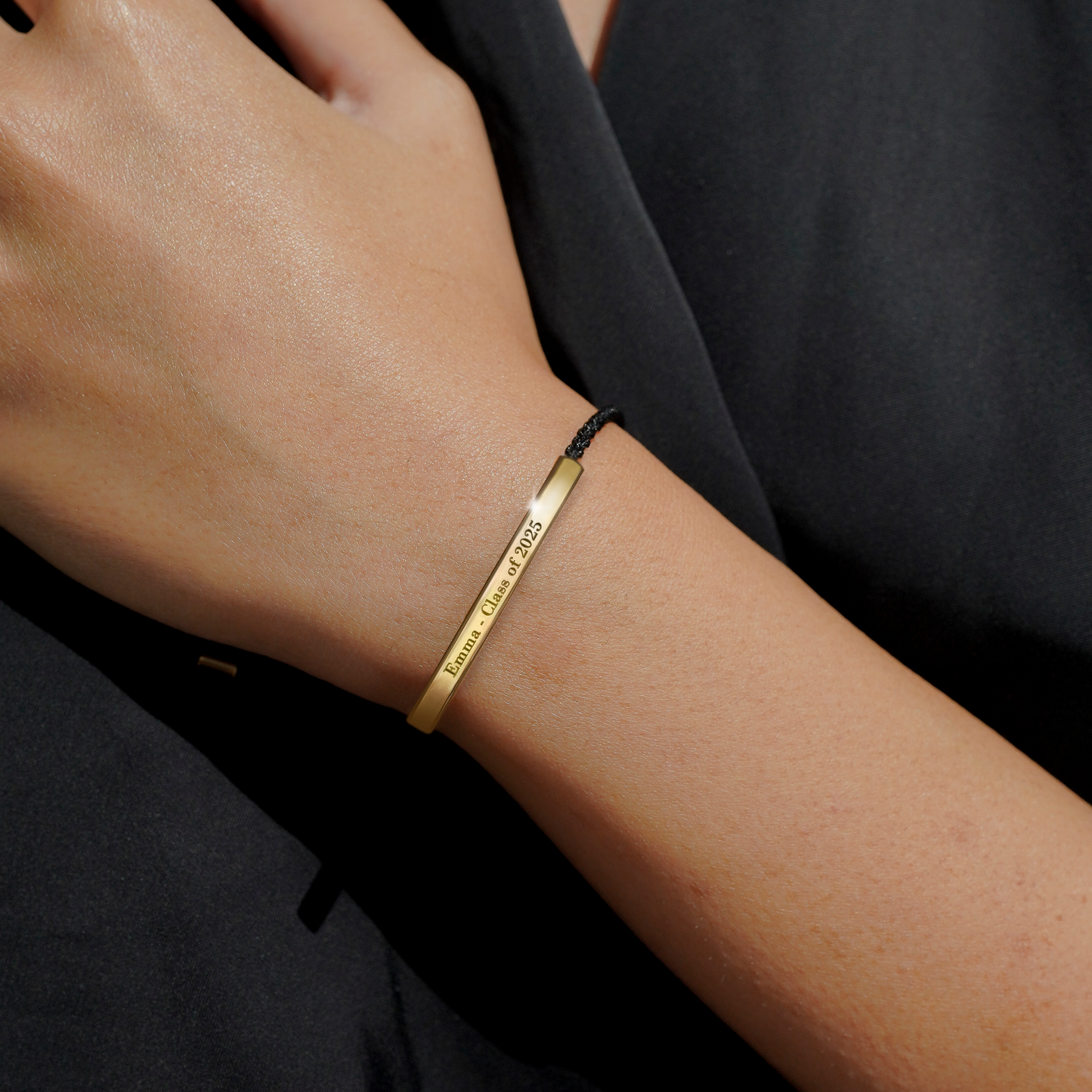 To My Daughter - Personalized Graduation Keepsake Bracelet