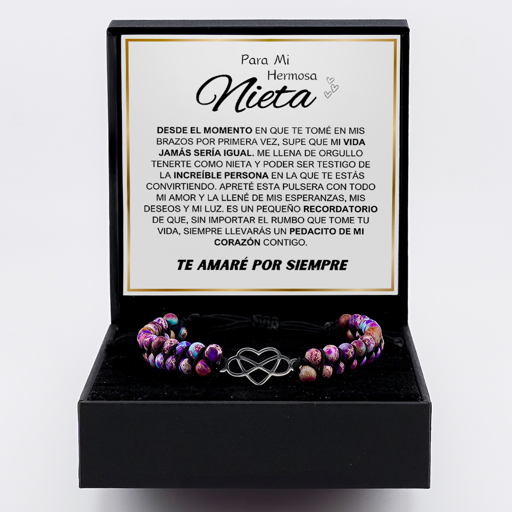 Para mi nieta – Set de regalo pulsera amor eterno