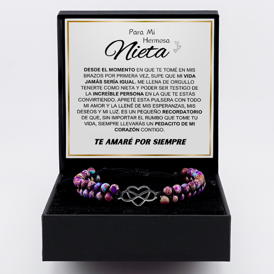 Para mi nieta – Set de regalo pulsera amor eterno