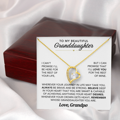 Forever Close  – Heart Necklace for Granddaughter