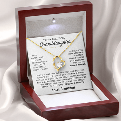 Forever Close  – Heart Necklace for Granddaughter