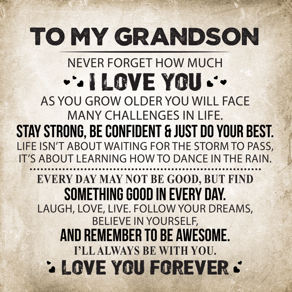 "To My Grandson - I Love You Forever" Gifting Set