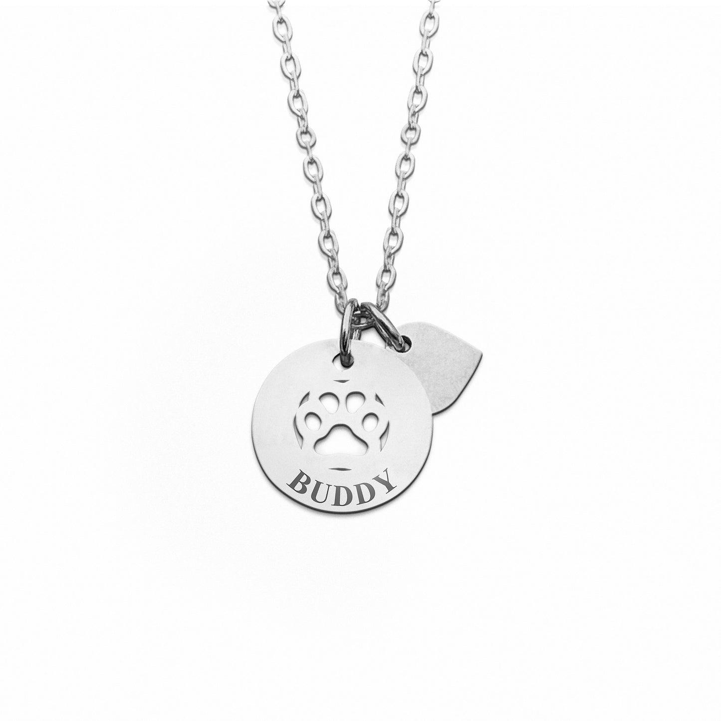 Engraved Paw Necklace Gift Set