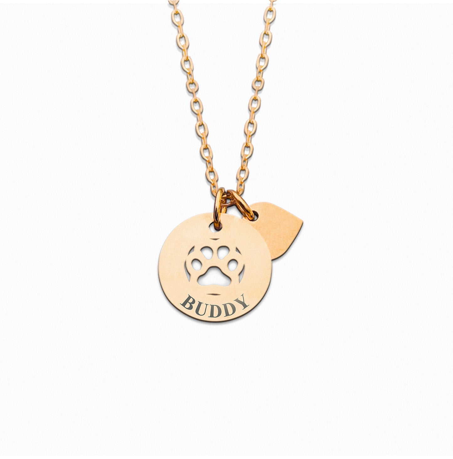 Engraved Paw Necklace Gift Set