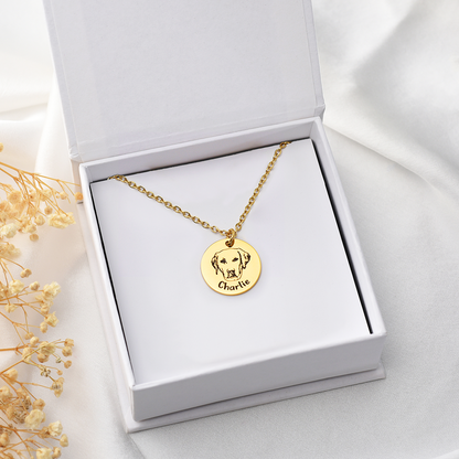 Pawprints on My Heart – Pet Remembrance Necklace