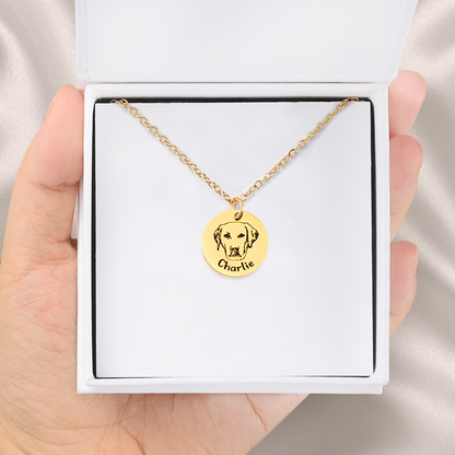Pawprints on My Heart – Pet Remembrance Necklace