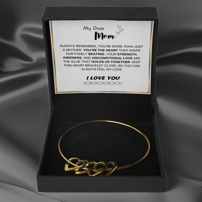 Family Love Bangle With Eternal Rose Gift Box
