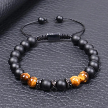 To My Son - Tiger's Eye Protection Beaded Bracelet