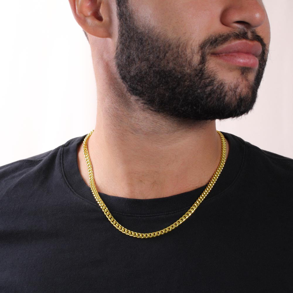Happy Graduation - Cuban Chain for Son