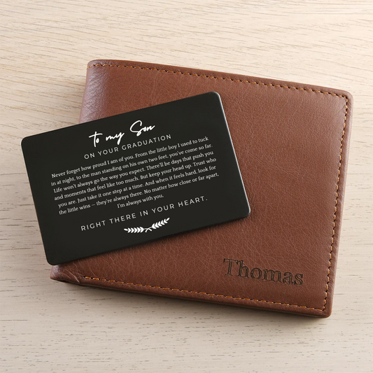Always With You – Personalized Graduation Wallet and Card