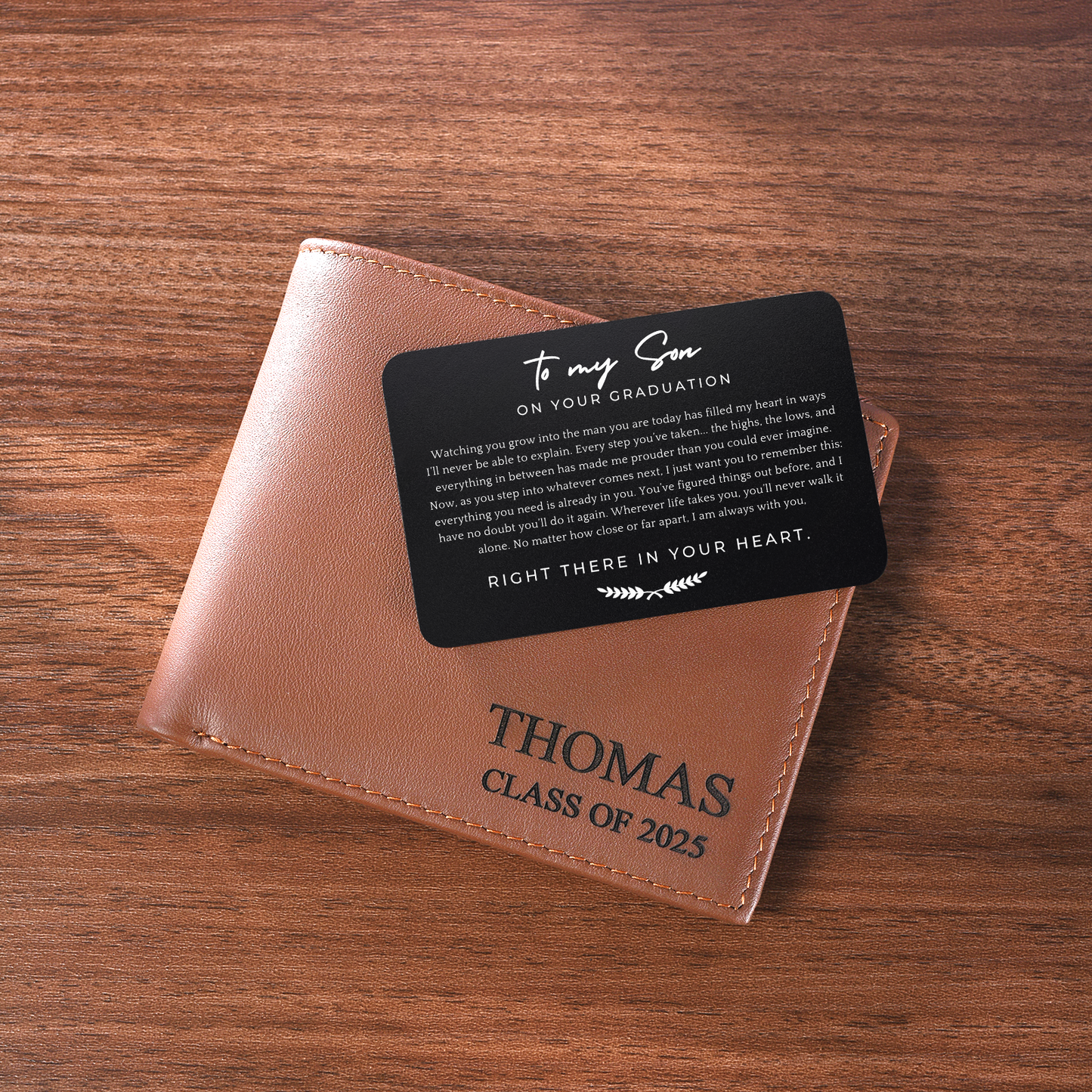 Always With You – Personalized Graduation Wallet and Card