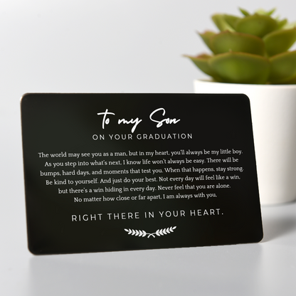 Always With You – Personalized Graduation Wallet and Card