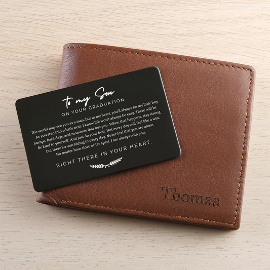 Always With You – Personalized Graduation Wallet and Card