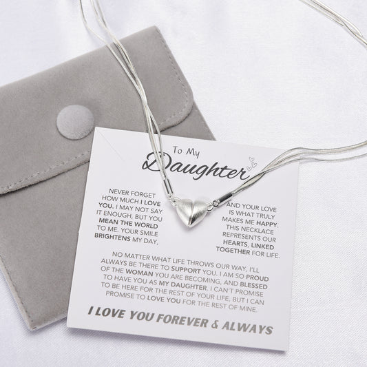 "Forever Linked" Magnetic Heart Necklace Gift Set