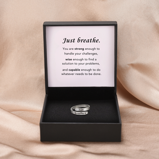 "Just Breathe" - Daughter's Support Ring