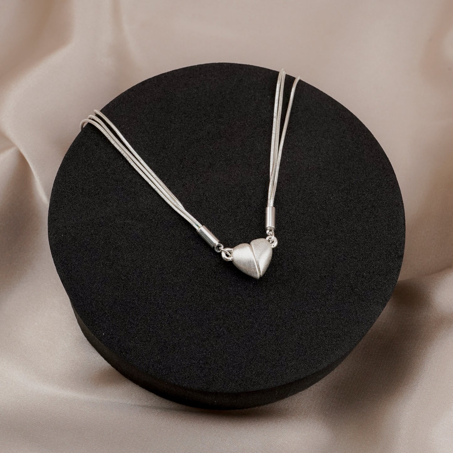 "Forever Linked" Magnetic Heart Necklace Gift Set