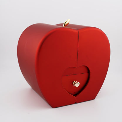 4-Blättrige Kleeblatt-Halskette „Glücksbringer“ mit Geschenkbox Ewige Rose