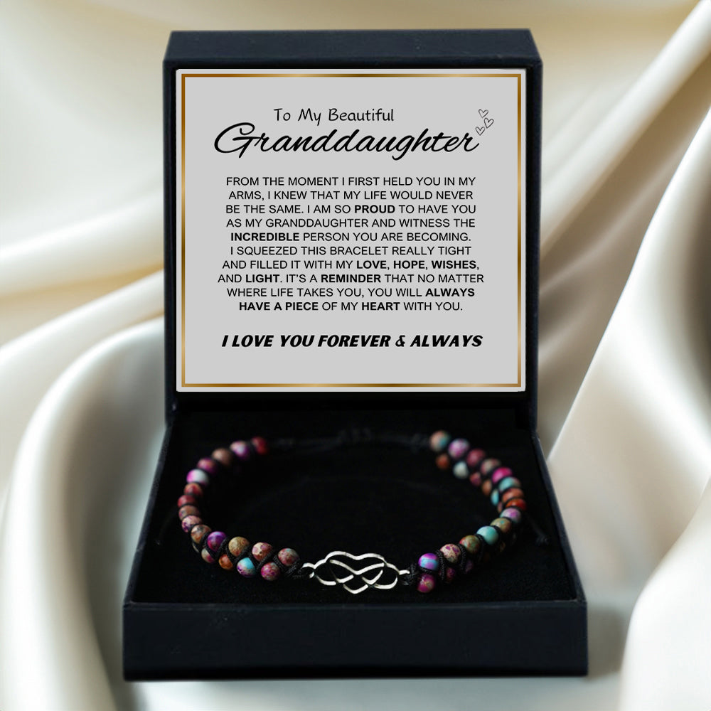 “To My Granddaughter” Forever Love Bracelet Gift Set