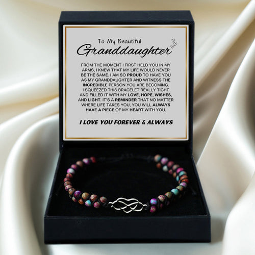 To My Granddaughter w/ Eternal Love Bracelet Set