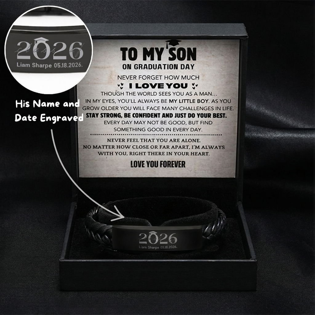 Son's Personalized Graduation Milestone Keepsake Gift Set