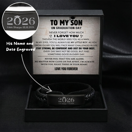 Son's Personalized Graduation Milestone Keepsake Gift Set