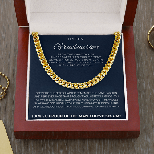 Happy Graduation - Cuban Chain for Son