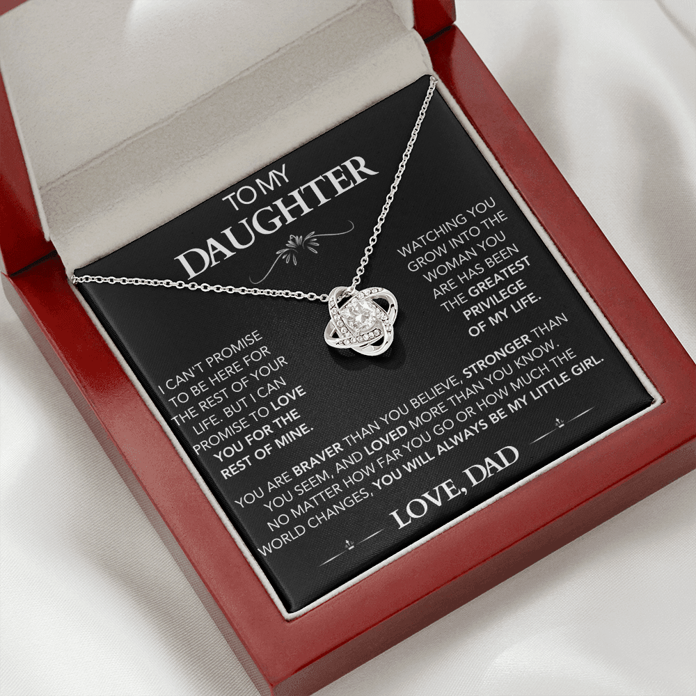 Always With You – Daughter Love Knot Necklace