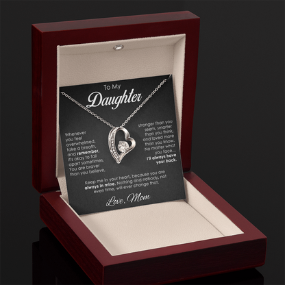 "To My Daughter" – Forever Love Heart Necklace