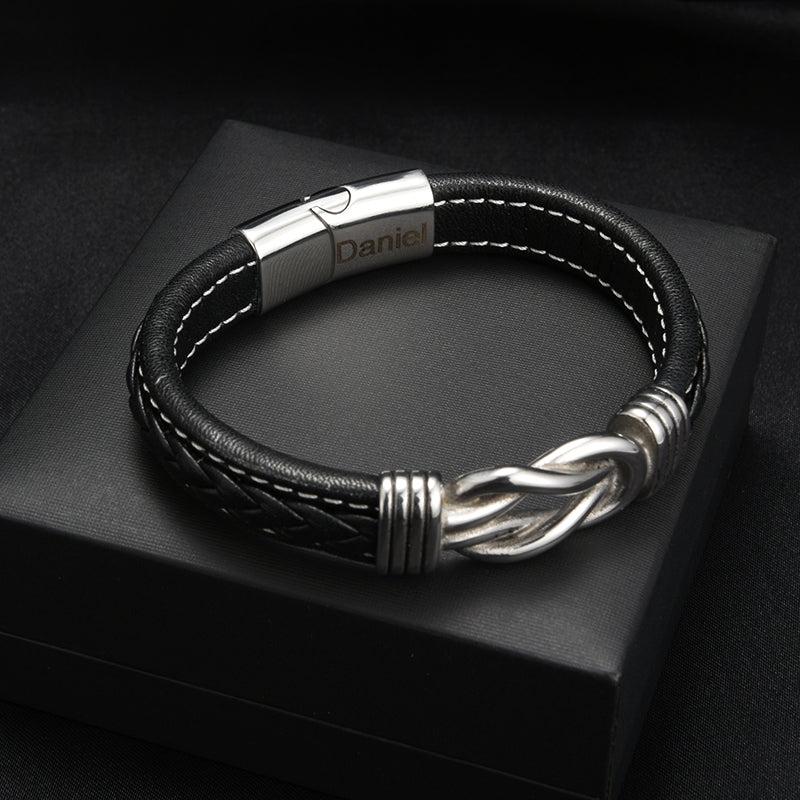 Enkelsohn's Infinity Knot Personalisiertes Armband Geschenkset