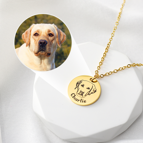 Pawprints on My Heart - Halskette zur Erinnerung an Haustiere