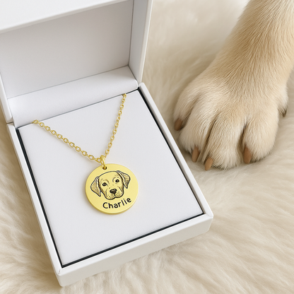 Pawprints on My Heart - Halskette zur Erinnerung an Haustiere