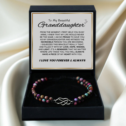 To My Granddaughter w/ Eternal Love Armband Set